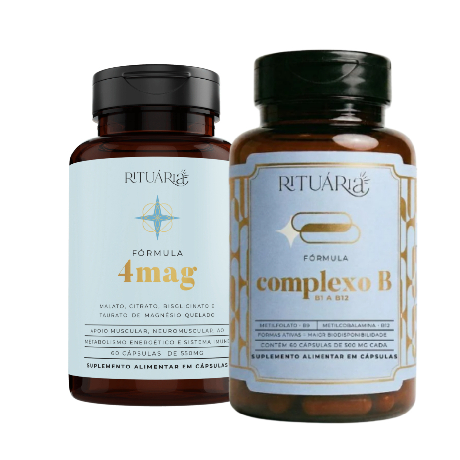 Kit Rituária 4Mag Magnésio + Complexo B Energia