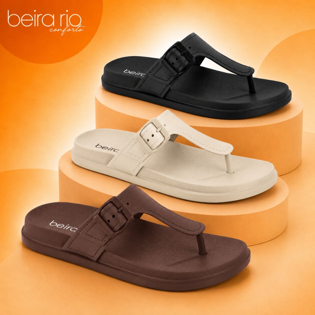 Sandália Rasterinha Beira Rio Conforto Ref.8581.100