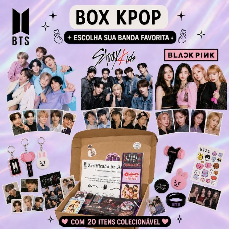 kit fã k-pop fanmade | itens exclusivos +20 itens