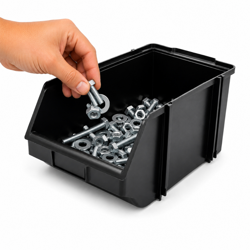 Kit 30 Caixa Bin N5 Gaveta Gaveteiro Organizador Plástico Para Prateleira Organizadora - JV
