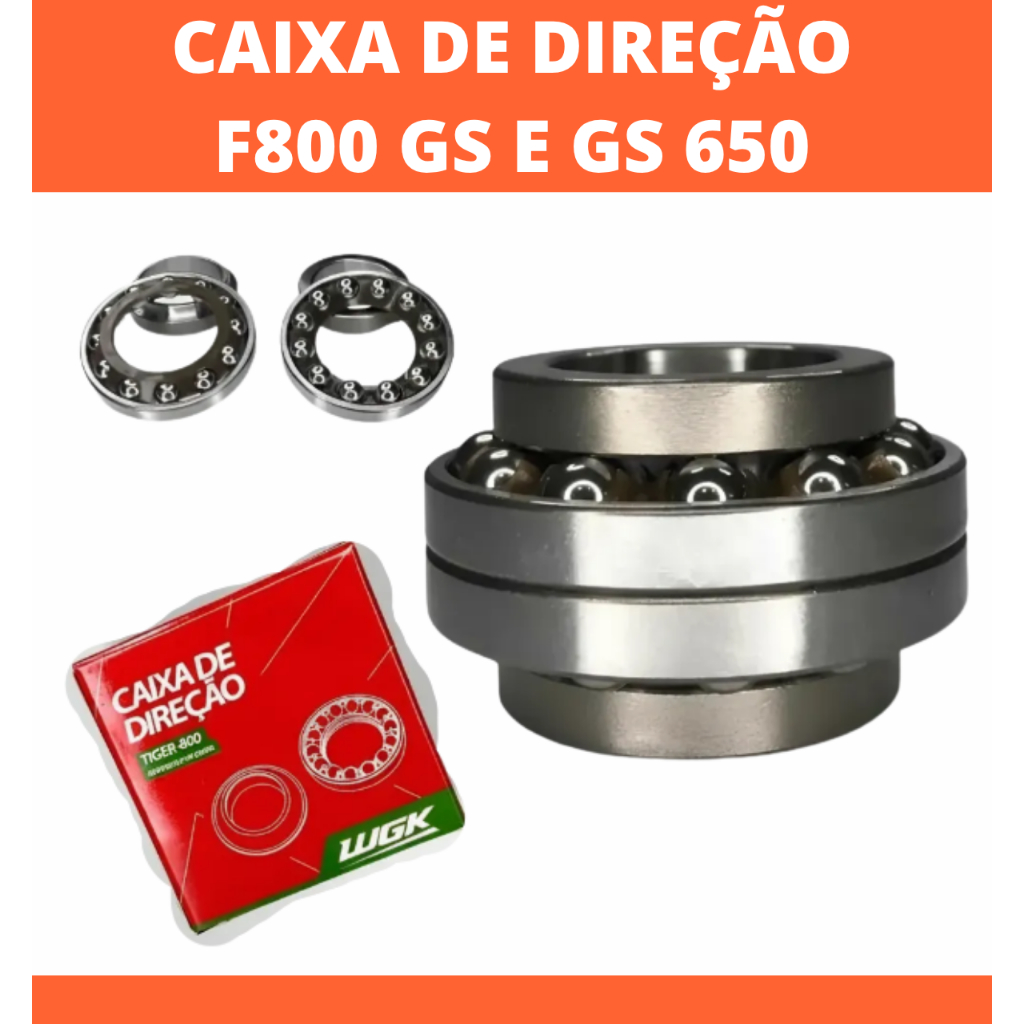 Caixa De Direção Rolamento Tiger 800 Triumph Esferas Wgk