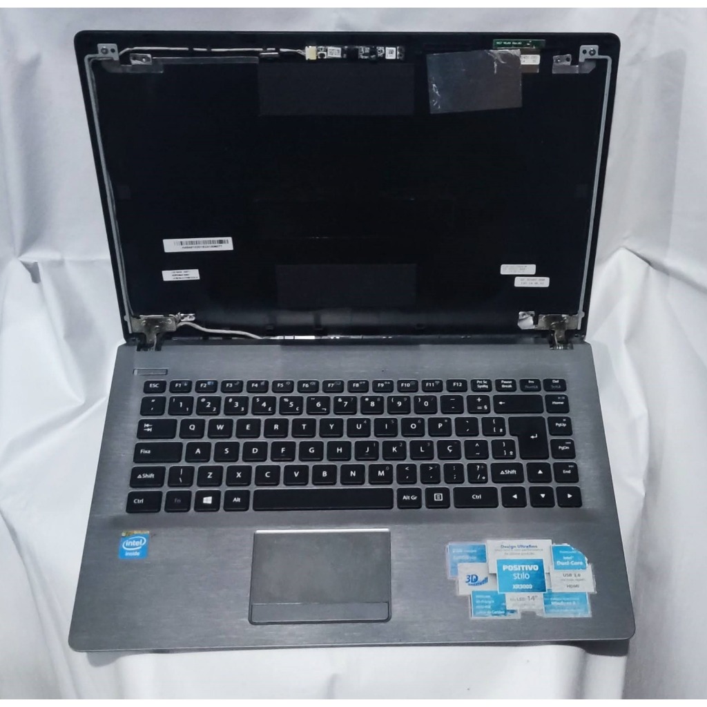 Teclado touchpad Carcaça da Tampa da tela dobradiças e Base superior Notebook positivo stilo xr3000