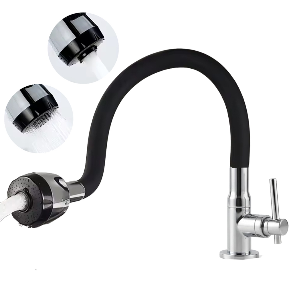 Torneira Para Pia de Cozinha Com Spray Chuveirinho Torneira Flexivel para Cozinha Dupla Função