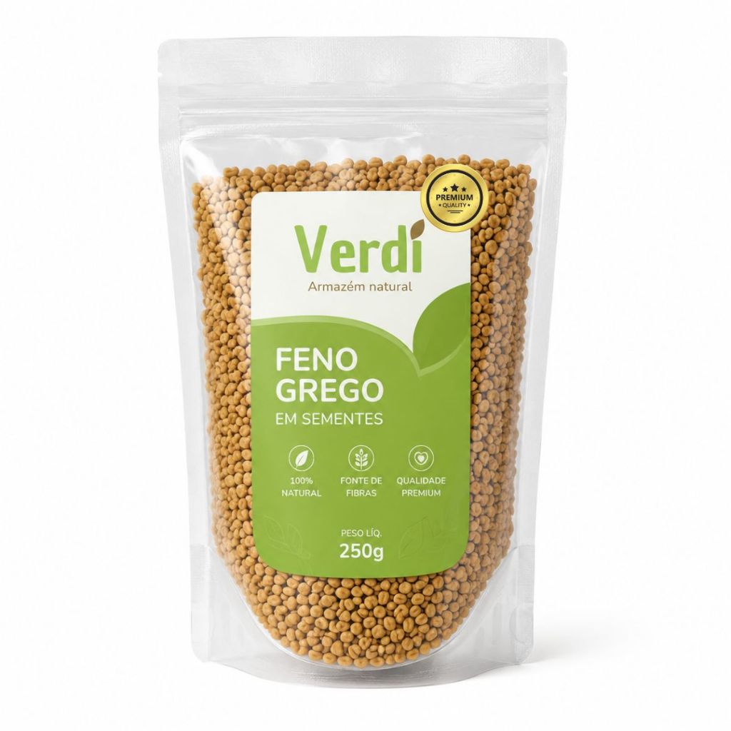 Feno grego em sementes puro sem aditivos para chá