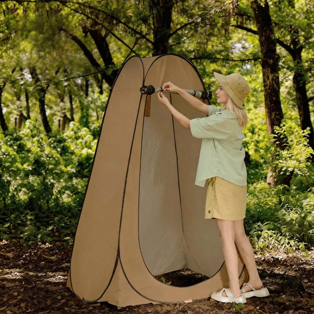 Grande Barraca Trocador De Roupas Banheiro Camping Tenda Portátil Banho Iglu 120*120*190cm