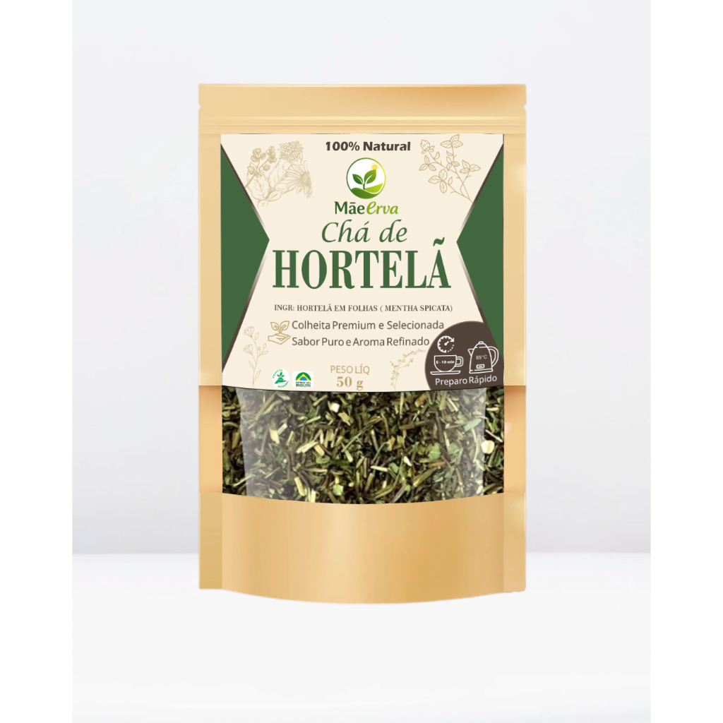 Kit 1 ou 2x Chá de Hortelã Premium – Erva 100% Natural para Chá Fresco