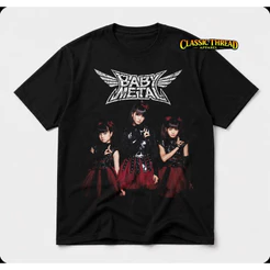 Camiseta 100% Algodão Unissex Masculino Feminino Banda Metal Babymetal Baby Metal Girls