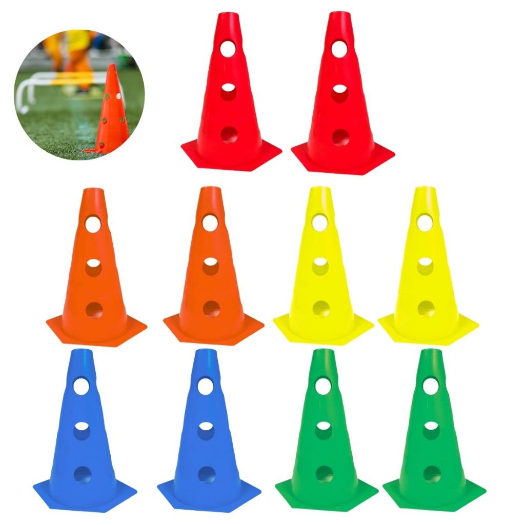 Kit 10 Mini Cones Sinalização Esportiva Agilidade