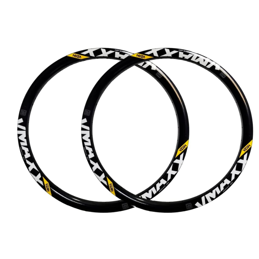 Aro 26 Roda Folha Vzan Vmaxx 26/32F Preto Freio À Disco Sem Ilhós 32 Furos Preto e Branco
