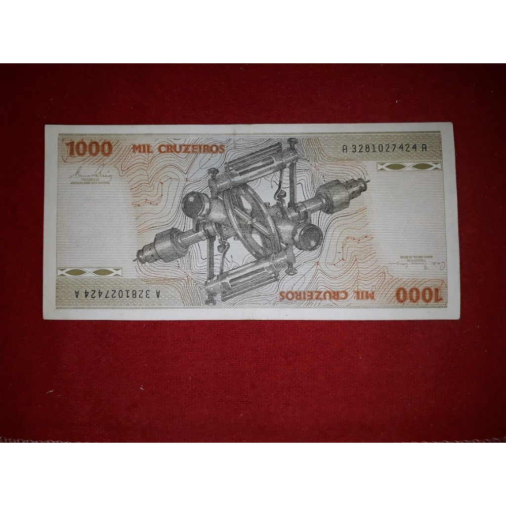 Cedula C 155 1000 Cruzeiros 1980 - SOBERBA