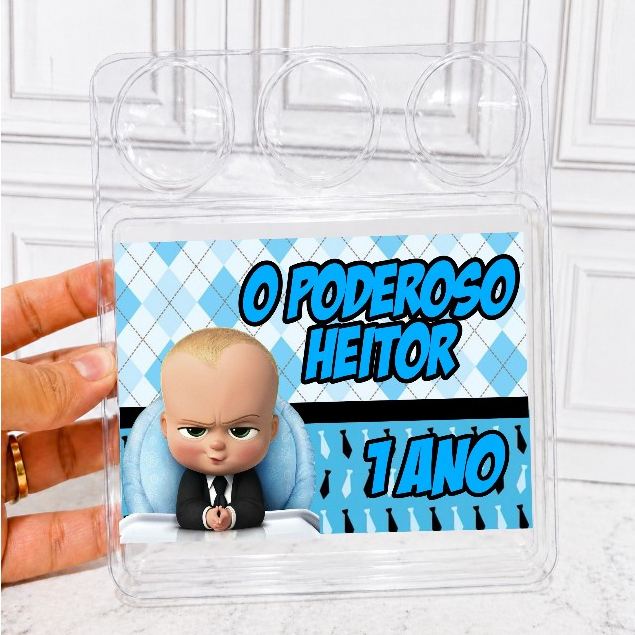 (JÁ CORTADOS)Rótulos adesivo para marmitinha PODEROSO CHEFINHO/ Marmitinha bolo e três docinhos
