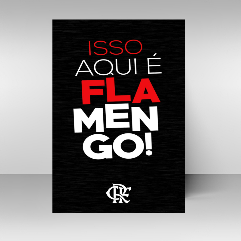 Placas Quadros Decorativos do Flamengo Tamanho 20x28 MDF