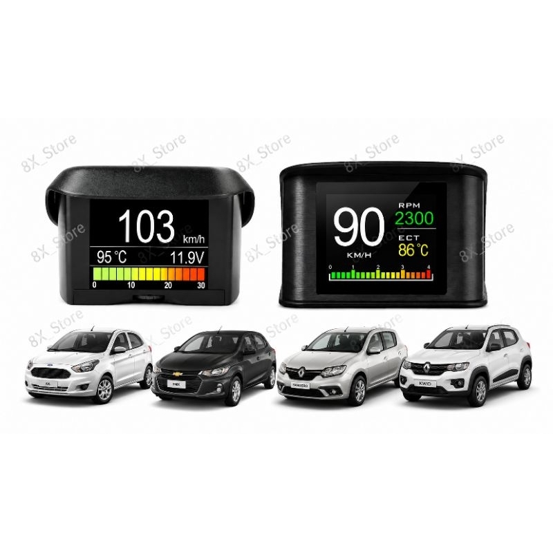 Computador de Bordo OBD2 Ancel A202 ou P10 Chevrolet Ford Fiat VW Nissan Hyundai Honda Toyota Citroen Peugeot Renault