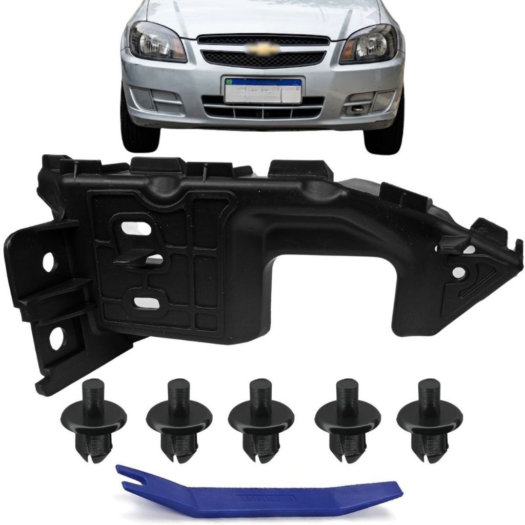 Guia Garra Suporte Parachoque DIanteiro Para Chevrolet Celta Prisma 2008 até 2012 Todos · foto 2