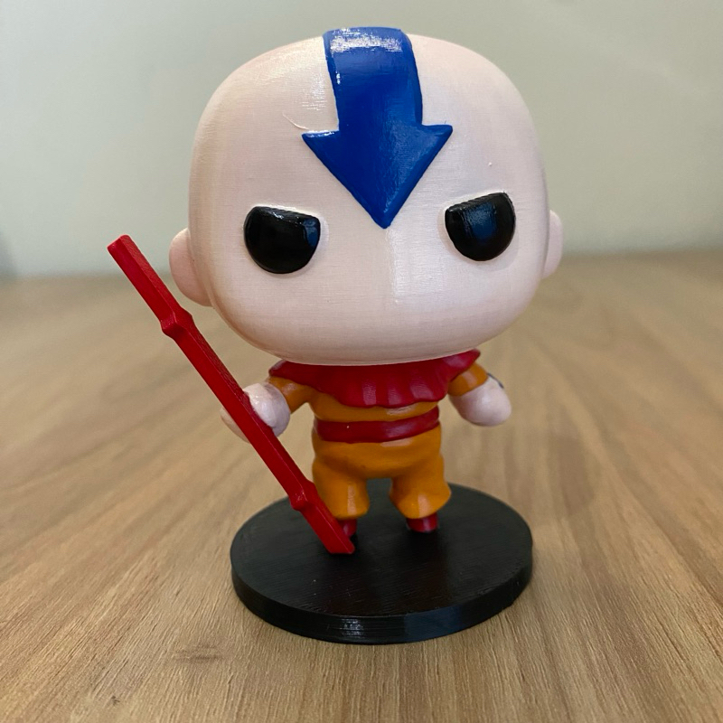 Boneco Colecionavel AVATAR A LENDA DE Aang Figura Decorativa Action Figure Colecionaveis Impressao 3D