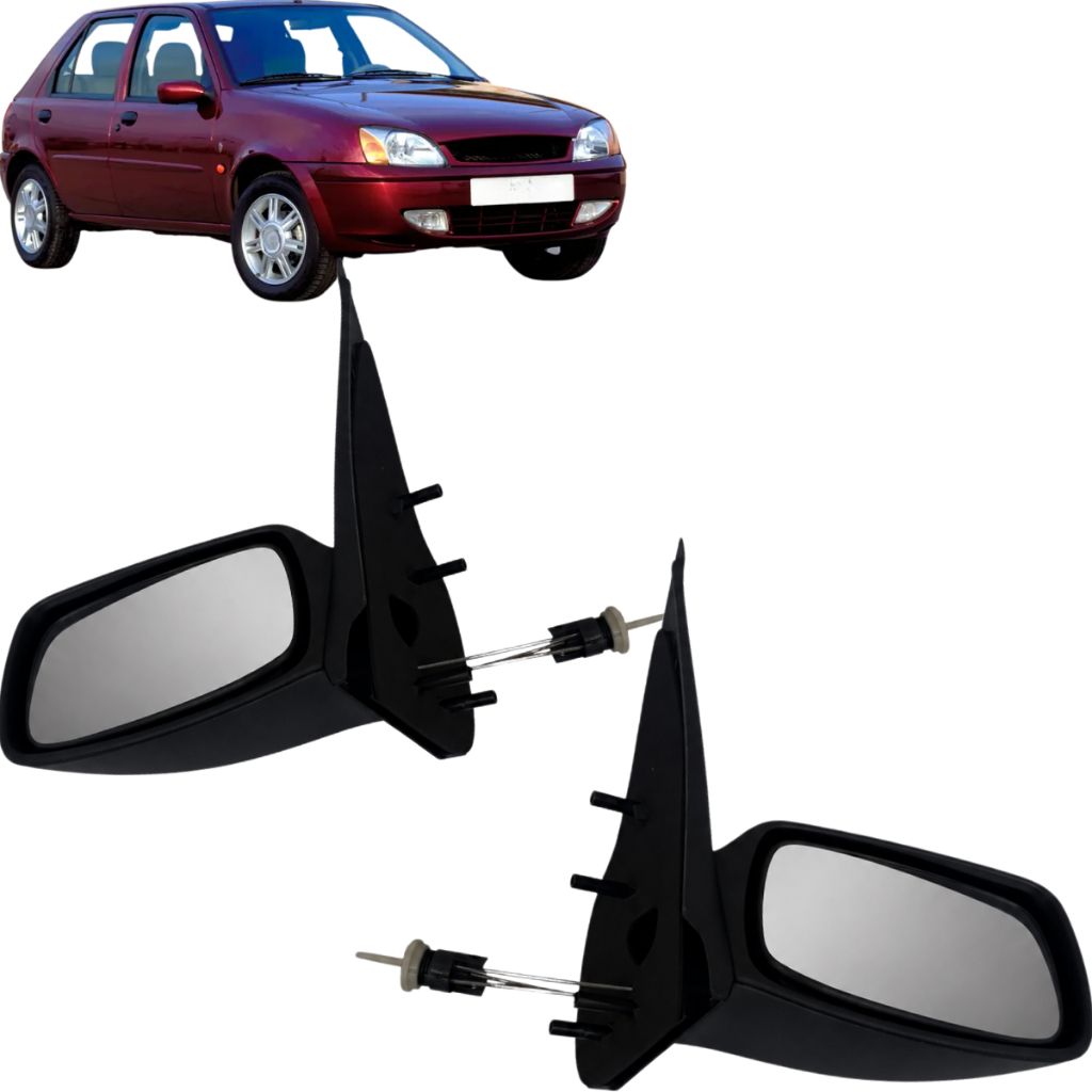 Par Retrovisor Manual Cofran Com Controle Fiesta 1996 a 2001
