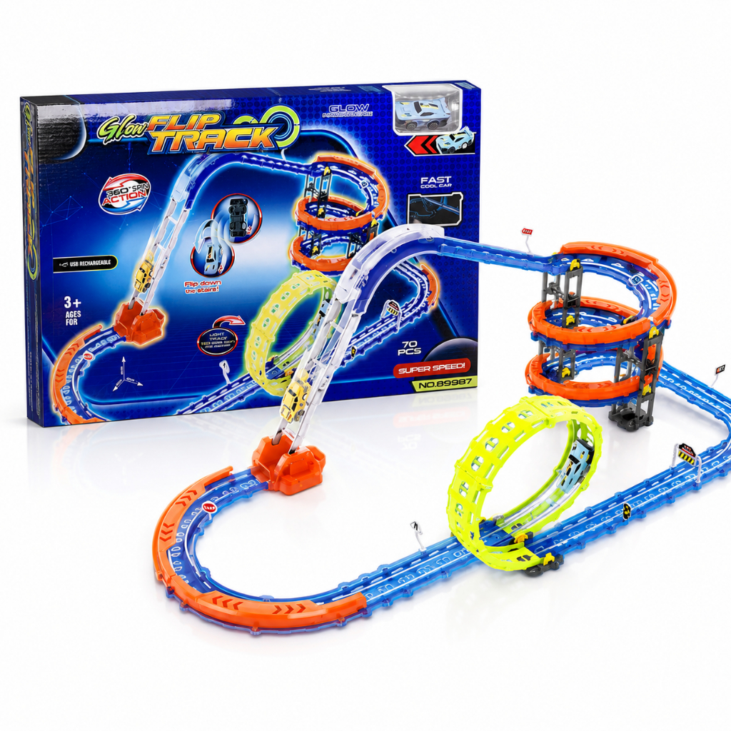 Pista Autorama Infantil De Corrida Mágica Torre 3D Carrinho USB Original