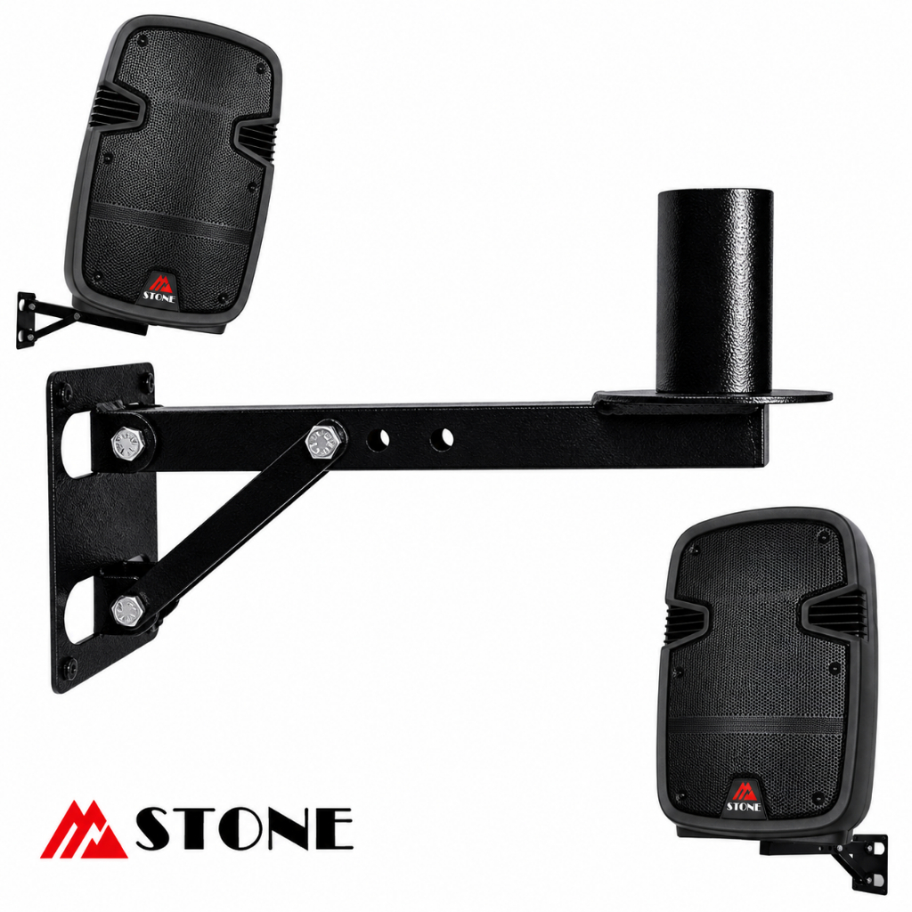 Suporte BRACINHO DE PAREDE para CAIXA DE SOM PROFISSIONAL PARA IGREJAS E COMERCIOS REFORÇADO PARA CAIXAS ATÉ 12 POLEGADA