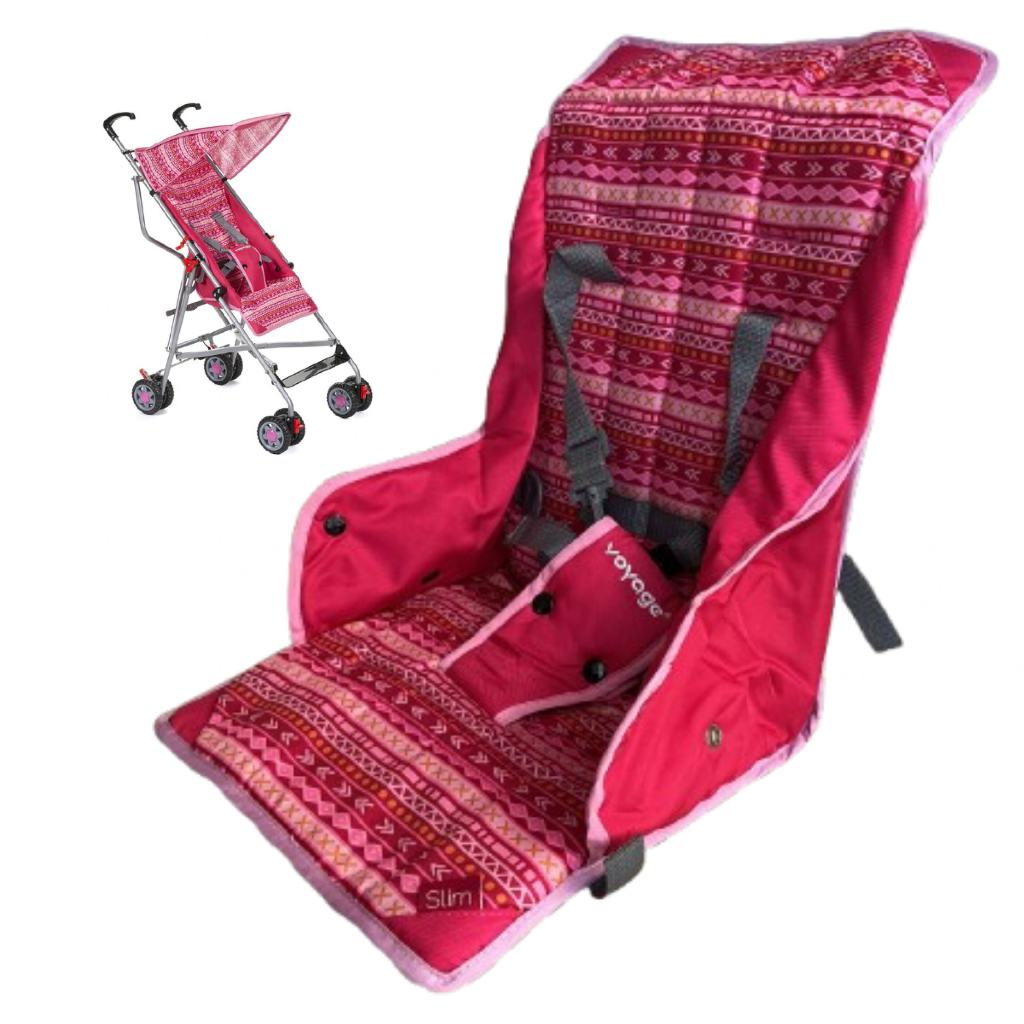 Forro do Assento para Carrinho Bebê Passeio Guarda Chuva Umbrella Slim Voyage - Rosa