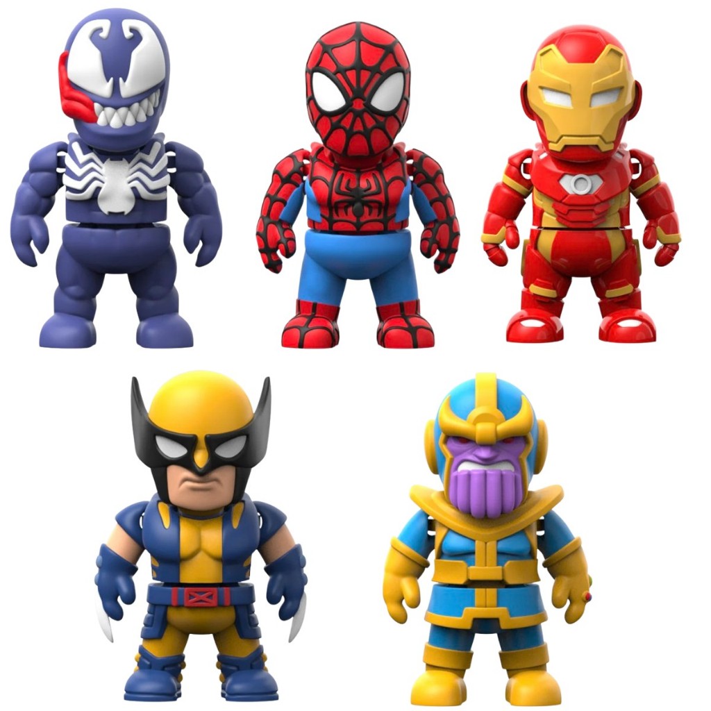 Mini Bonecos Herois e Vilões Colecionáveis Estilo Geek Action Figure Decorativo Presente Criativo