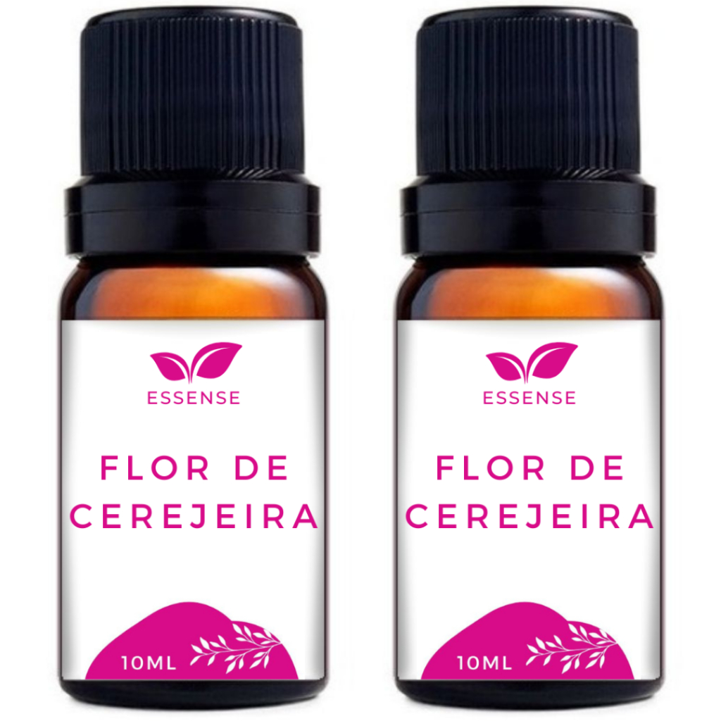 2 Essências de Flor de Cerejeira 10ml Hidrossolúvel para Aromatizador Difusor Essência Umidificador