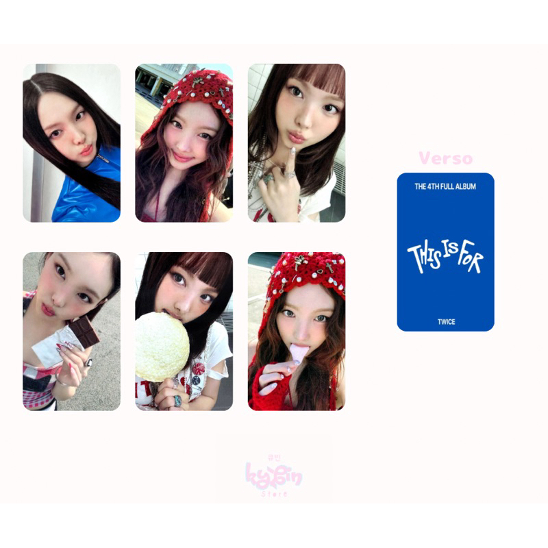 Photocards TWICE ( NAYEON ) - THIS IS FOR - Fanmade/Kpop - Leia a legenda