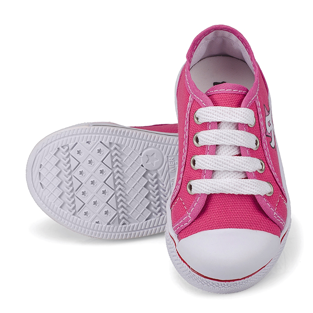 Tenis cordão Infantil Feminino Pink *ENVIO IMEDIATO* — imagem 2 de 2