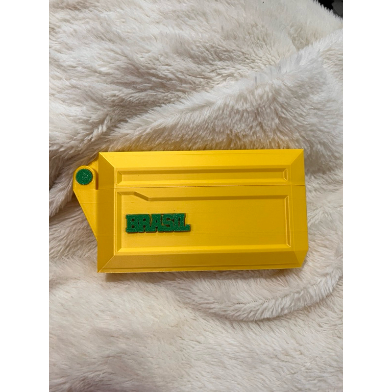Porta Figurinhas Brasil Copa Mundo Futebol Brasil Caixa Organizadora Premium Coleção Cards Álbum 250 Figurinhas