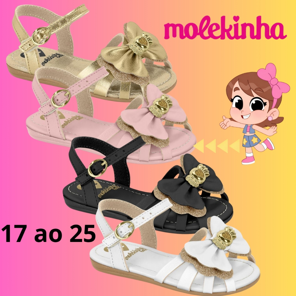 Sandália Bebe Confortável Infantil Molekinha
