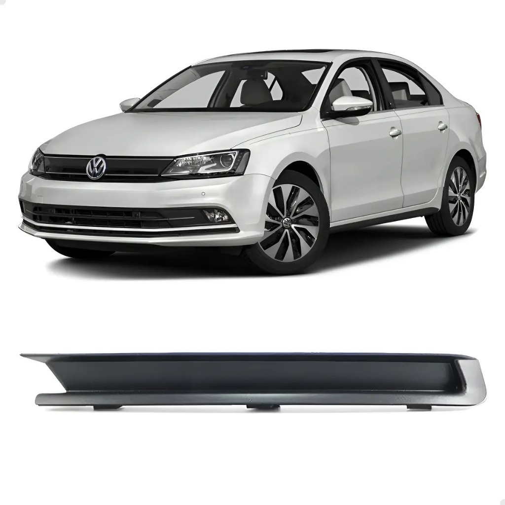 Moldura Acabamento Inferior Parachoque Dianteiro Jetta 2015 2016 2017 Motorista 5C6807233A