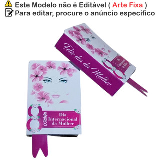 Lembrancinha Dia da Mulher Mini Livro Porta Bis · Caixinha Personalizada Homenagem…