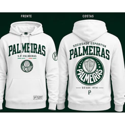 Moletom Palmeiras Unissex Flanelado Com Capuz Time Futebol