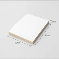 Placa MDF Branco TX 6mm – 05x05cm