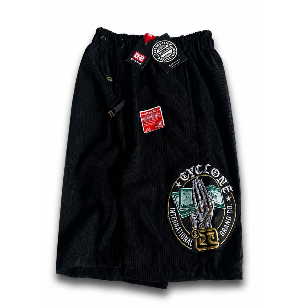 Bermuda Veludo Da Cyclone Mandrake Black