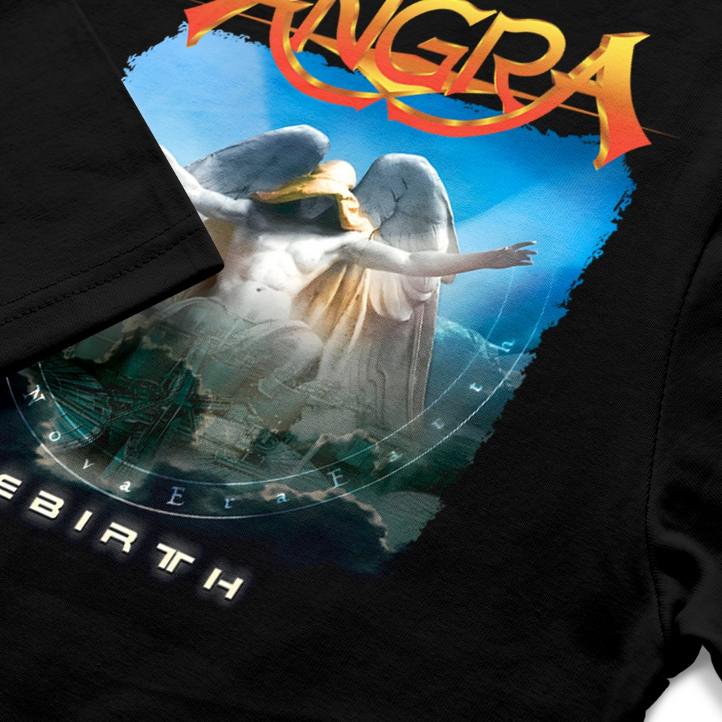 Detalhes do Camiseta Banda Angra Power Metal em 100% Algodão 30.1 Tamanhos Normal  e Plus Size