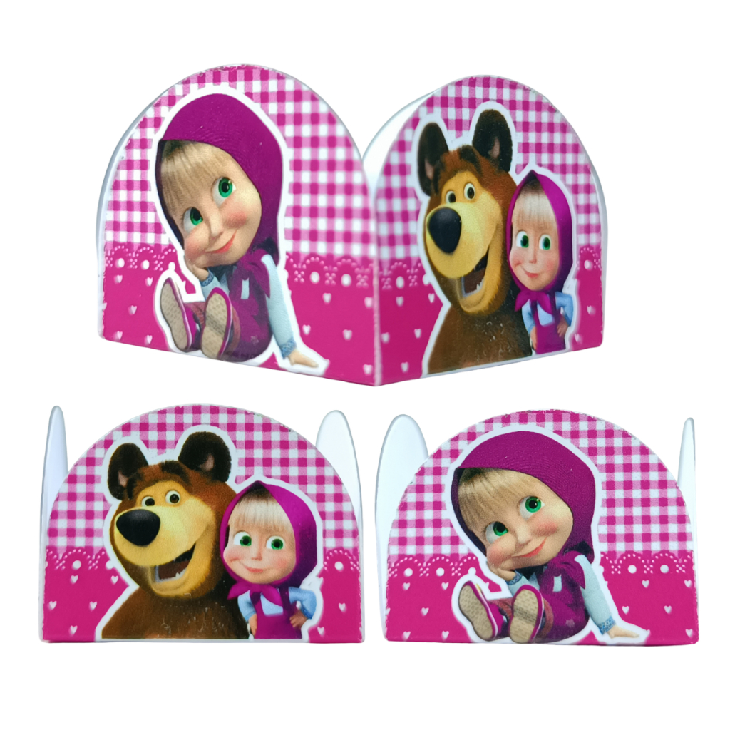 Forminha para Brigadeiro MASHA E O URSO Festa Aniversário Doce ENVIO RÁPIDO MARCHA MACHA MAXA