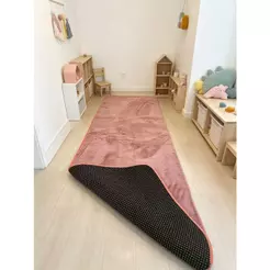 Tapete Passadeira SUPER SOFT Com Pelo De Coelho 60cm x 200cm Antiderrapante