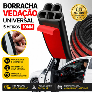 5/10 Metros Fita de Vedação de Esponja à Prova de Choque Carro Anti-Ruído Reduzir o Som C…