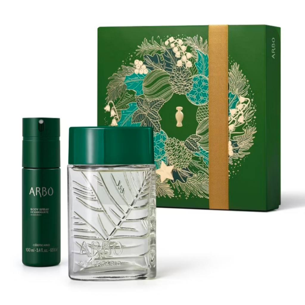 Kit Oboticário Arbo 1 Colônia 100ml e 1 spray Arbo 100ml