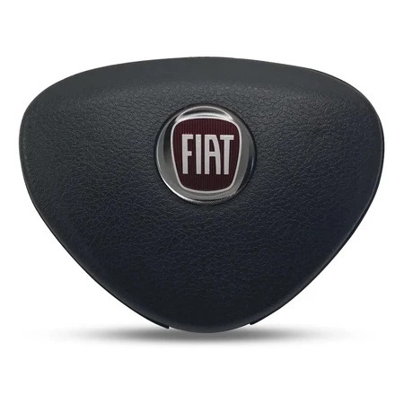 Botão Acionador Buzina Tampa P/ Volante Fiat Uno Fire Palio Fire Logo Vermelho