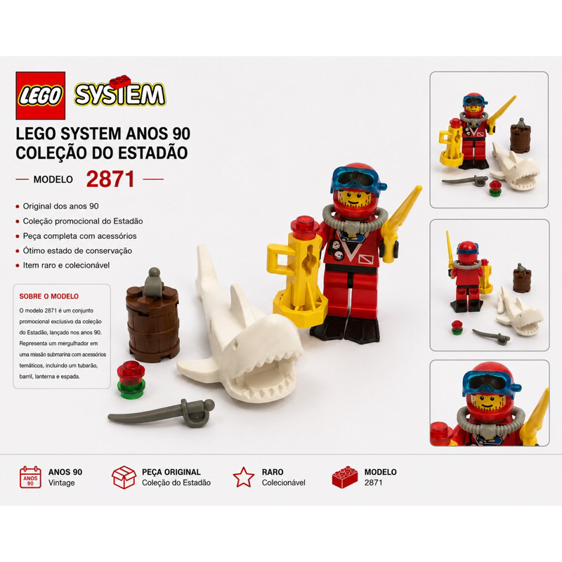 LEGO System 2871 anos 90 coleção estadão