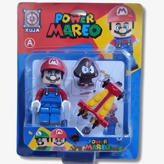 Blocos de montar Colecionável Power MAREO com 1 Boneco e Acessórios - Explore o Mundo e Desafie-se