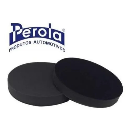 Boina de Lustro Preta 5 Polegadas Pérola Espuma Macia para Polimento Automotivo