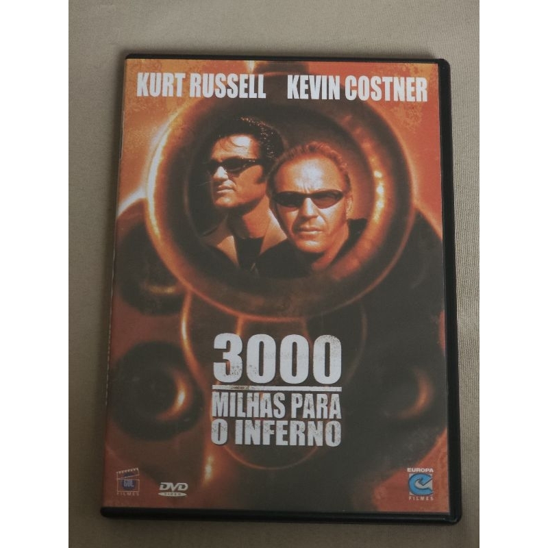 DVD - 3000 Milhas para o Inferno - Kurt Russell - Kevin Costner - Dublado