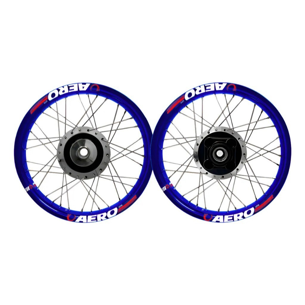 Par Roda Aro Calha Folha Jante Alumínio Aero Viper Titan Fan 125 00/08 Raios 4mm