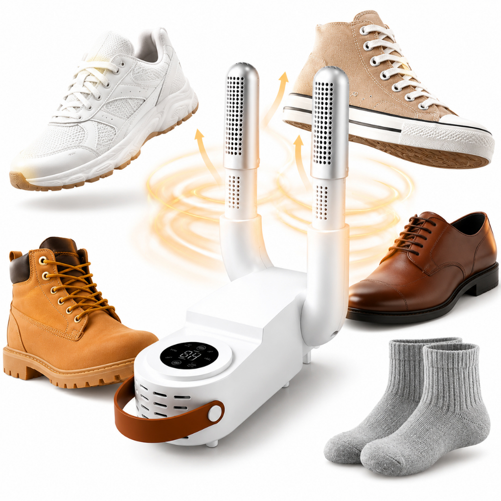 Secador De Sapato Inteligente Dobrável Tênis Elimina Umidade Mal Cheiro E Odor 110V / 220V