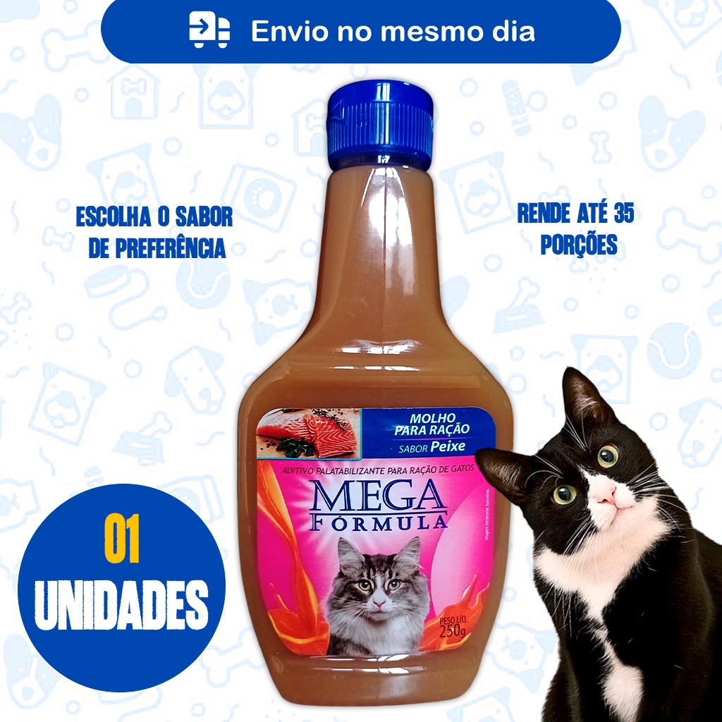 Molho Especial Para Ração Gato Cachorro - 250g
