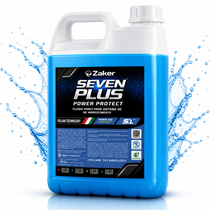 Aditivo Fluido Anticorrosivo Radiador Pronto Para Uso Zaker Seven Plus Alta Performance