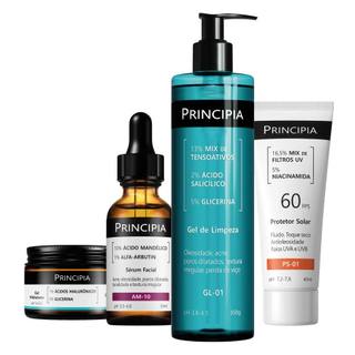 Principia Kit Rotina Completa Anti-Manchas c/ Limpeza GL-01 + Sérum Mandélico AM-10 + Hid…