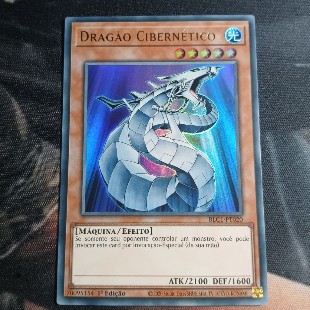 Dragão Cibernético Arte Clássica - Ultra Raro Foil - Original - Yu-gi-oh / Yugioh